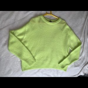 Knitted Neon Green Sweater